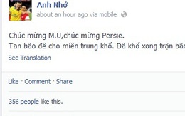 Running Man Vũ Xuân Tiến bị fan Arsenal “ném đá” vì khen Persie