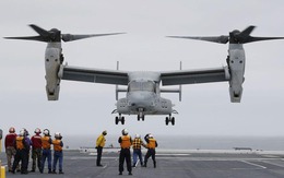 MV-22 Osprey lần đầu hạ cánh xuống tàu chở trực thăng của Nhật