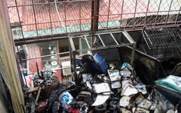 Cảnh hoang tàn sau vụ cháy chung cư kinh hoàng ở Hà Nội