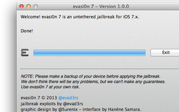 Hướng dẫn jailbreak iOS 7 bằng evasi0n cho tất cả iPhone/iPad