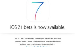 Apple phát hành iOS 7.1 beta: Tinh chỉnh giao diện người dùng