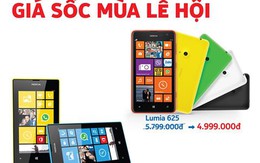 Nokia giảm giá sốc hai mẫu Lumia 520 và 625