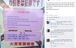 Biển cảnh cáo bằng tiếng Việt tại Nhật gây xôn xao cộng đồng mạng
