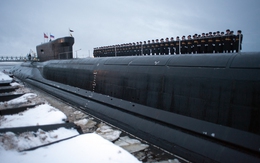 Cận cảnh tàu ngầm hạt nhân uy lực Hải quân Nga vừa nhận