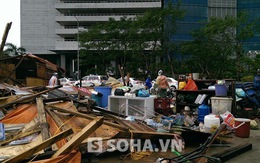 Bão Haiyan: Hàng quán sát tòa nhà Keangnam đổ nát sau 1 đêm