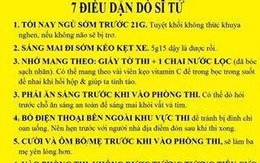 Bức ảnh "7 điều dặn dò sĩ tử" lan truyền thần tốc