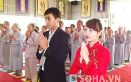 Độc đáo đám cưới nơi cửa Phật
