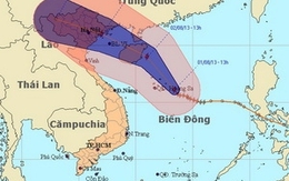 Trưa 3/8, bão số 5 sẽ đi vào các tỉnh Đông Bắc Bộ