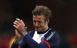 David Beckham òa khóc trong trận đấu chia tay