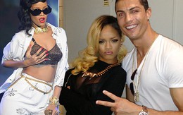 Rihanna uốn éo tạo dáng bên Ronaldo
