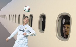 Ảnh chế: Messi nghệt mặt trước cú nhảy 78 cm của Ronaldo