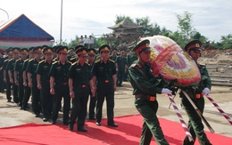 An táng 72 hài cốt liệt sĩ hy sinh trên nước bạn Lào