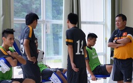 Né siêu bão, U23 Việt Nam gồng mình luyện thể lực tại Hà Nội