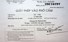 Lãnh đạo CSGT Hà Nội nói gì về việc 'bán' giấy phép vào phố cấm