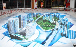 Ra mắt bức tranh 3D lớn nhất Việt Nam