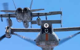 “Chim ưng biển” MV-22 thử nghiệm tiếp dầu cho “Ong bắp cày” F-18