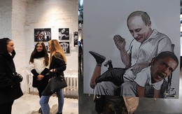Nga triển lãm tranh "Putin đánh đòn Obama"