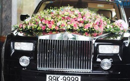 Hà Nội: Trầm trồ với xe dâu Rolls-Royce Bắc Ninh biển 9999