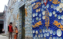 Ngôi nhà gắn 9.000 gốm sứ cổ, làm trong 16 năm chỉ có ở Việt Nam