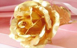 Hoa hồng dát vàng giá siêu rẻ ở Hà Nội