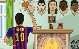 Ảnh chế: Messi treo đầu Neymar