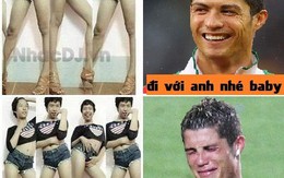 Ronaldo "lệ rơi" vì chân dài chuyển giới