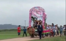 Màn rước dâu độc đáo ở Hà Tĩnh "khuấy đảo" cộng đồng mạng