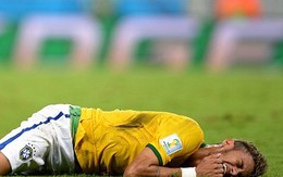 Chấn thương nhập viện, Neymar đau đớn rời World Cup 2014