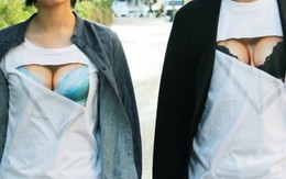 Giới trẻ Nhật Bản rộ mốt mặc áo phông khoe vòng 1