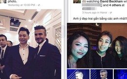 Cư dân mạng rào rào chia sẻ ảnh được gặp David Beckham