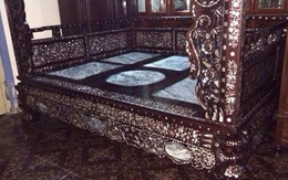 Đại gia Kinh Bắc khẳng định đẳng cấp bằng giường gỗ sưa tiền tỷ