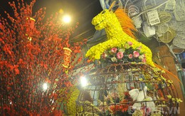 Không khí Tết rõ rệt ở chợ hoa lớn nhất Sài Gòn đêm cuối năm