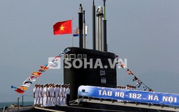 ẢNH ĐẶC BIỆT: Hoành tráng lễ tiếp nhận tàu ngầm Kilo Hà Nội