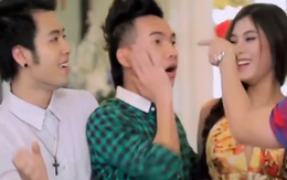 Clip nhạc xuân tranh giành hot girl cực hài của 4 ca sỹ Việt