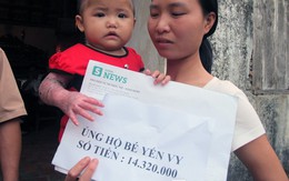 Độc giả ủng hộ bé 18 tháng tuổi bỏng nước sôi hơn 14 triệu đồng