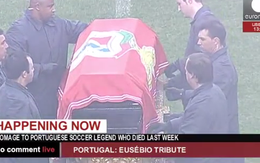 Benfica tổ chức lễ truy điệu hùng tráng cho huyền thoại Eusebio