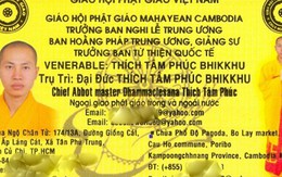 Choáng với chiếc card visit "khủng" của nhà sư "rởm"