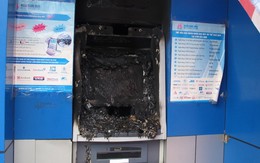 Máy ATM ở Hải Phòng bị đốt phá