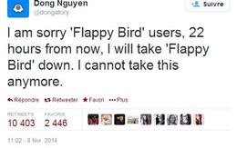 Flappy Bird sẽ bị khai tử sau vài giờ nữa