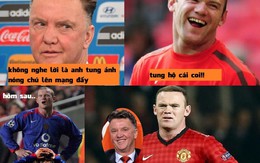 Dám "bật" Van Gaal, Rooney bị tung ảnh "nóng" lên mạng