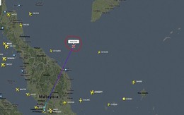 Hình ảnh vị trí cuối cùng của máy bay Malaysia trước khi biến mất
