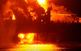 Cháy giàn khoan dầu trên biển Caspian, 32 công nhân thiệt mạng
