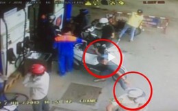 Trình báo bị cướp giật hơn nửa tỷ đồng ở trạm xăng