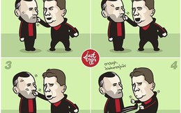 Ảnh chế: Đụng vào Ryan Giggs, Van Gaal lập tức "ăn đòn"