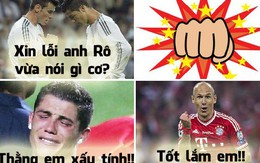 Ảnh chế: Bale trở mặt "tẩn" Ronaldo là vì ai?