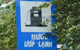 Quảng Nam: Biển báo "Phía trước là trạm xăng dầu" có thêm dòng chữ kì quặc "nước ướp lạnh"