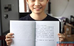 Du học sinh Việt Nam gây sốt tại Trung Quốc vì viết chữ quá đẹp