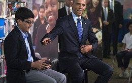 Ông Obama bị học sinh ngắt lời vì… nói nhiều