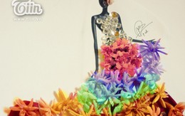 9x điển trai thiết kế thời trang từ hoa cỏ, mì tôm