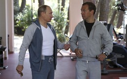 Thông điệp gì đằng sau cuộc tập gym chung của Putin và Medvedev?